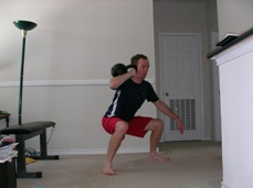 Kettlebell Squats for Volleyball